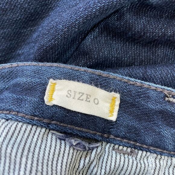 Madewell Dark Wash Denim Low Rise Skinny Jeans - Size 0 - Five Pocket Design - Picture 4 of 6